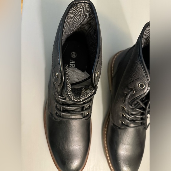 NWOB Arider men’s black lace up boots, size 9.5 - Picture 3 of 3